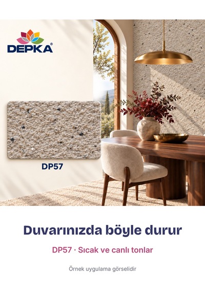 Depka Pamuk Sıva Dp57 2 Kg 7-8 M² İpek Sıva Alternatifi Isı Ve Ses Yalıtımlı Dekoratif Sıva