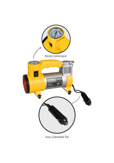 Rtm7212 Mini Hava Araç Kompresörü 120 W 7 Bar