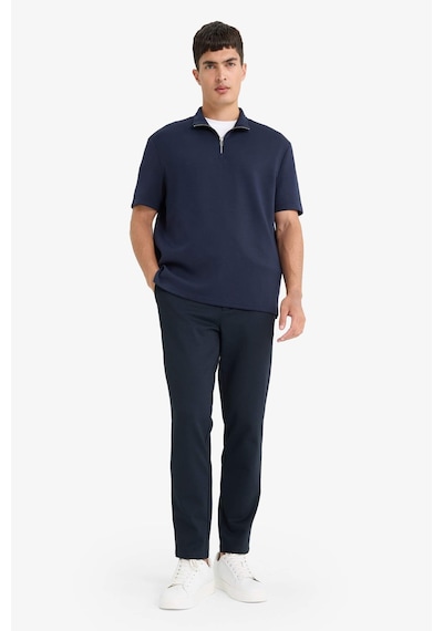 Defacto Regular Fit Dik Yaka Yarım Fermuarlı Kısa Kollu Tişört B6502ax25aunv91 Lacivert Defacto Regular Fit Dik Yaka Yarım Fermuarlı Kısa Kollu Tişört B6502ax25aunv91 Lacivert