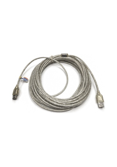 Usb 2.0 Erkek Erkek Şeffaf Şarj Ve Data Kablosu 10m