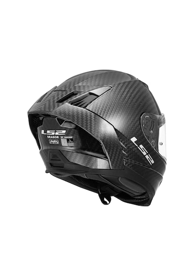 Ls2 Dragon Karbon Mat Kapalı Kask Siyah
