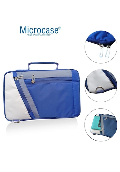 Microcase Huawei Matepad 11.5 2026 İle Uyumlu Omuz Askılı El Tutacaklı Universal Sleeve Taşıma Çantası Al4346 Lacivert Krem Gri