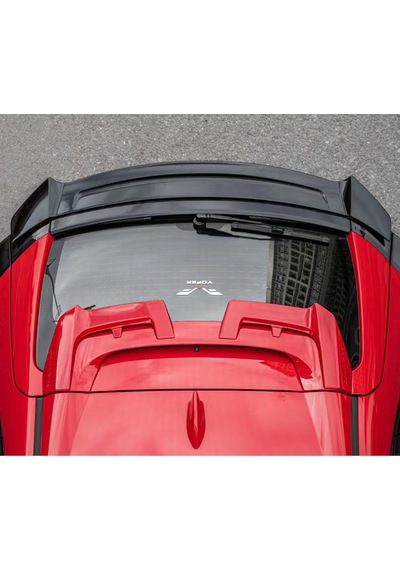 Honda Civic Fk7 İçin Uyumlu Yofer Bagaj Üstü Spoiler Siyah