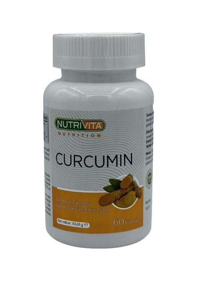 Nutrivita Nutrition Curcumin 60 Kapsül Zerdeçal Eki Kurkumin Piperin