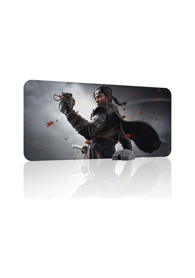 Ghost Of Tsushima Kaymaz Dikişli Kauçuk Oyuncu Mousepad V3 - 90x40 Xxl Gaming Mouse Pad Fare Altlığı