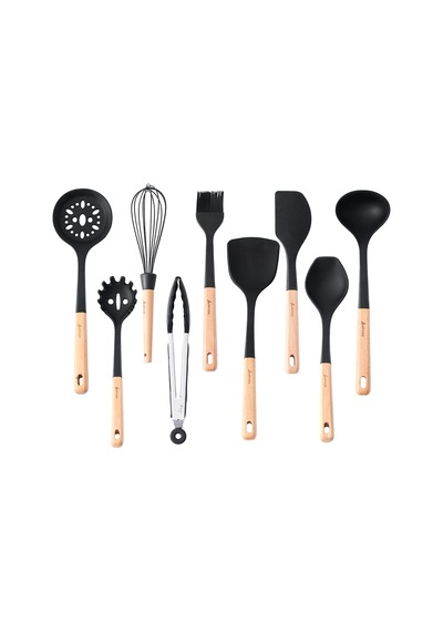 Aryıldız Dailytools 10 Parça Silikon Mutfak Seti Black Renkli