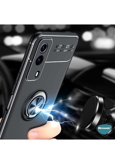 Microsonic Vivo Y51A Kılıf Kickstand Ring Holder