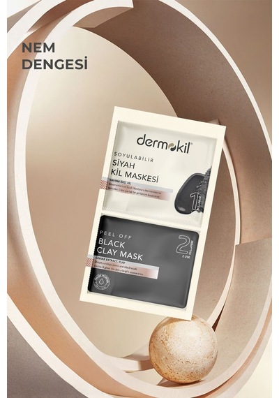 Dermokil Soyulabilir Siyah Maske 2'li 7,5 Ml