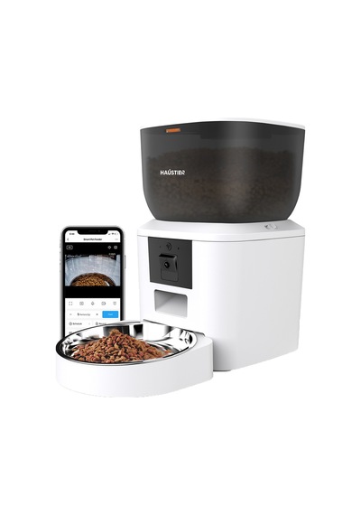 Qq029 Kameralı 1080p Gece Görüş, Akıllı Otomatik Kedi Mama Kabı, 2.4ghz/5ghz, 4lt, Metal Kase