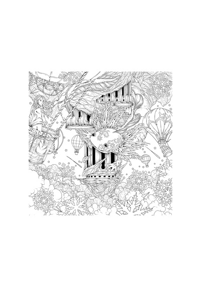 Mythographic Color And Discover: Wild Winter: An Artist's Coloring Book Of Snowy Animals And Hidden Objects