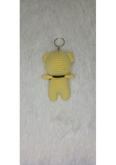 Amigurumi Ayıcık Anahtarlık Sarı