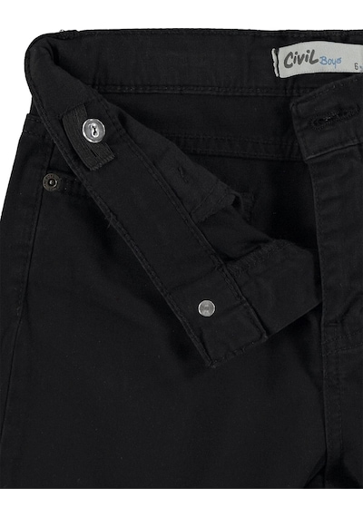 Civil Boys Civil Erkek Çocuk Basic Pantolon Kot Okul Kreş Ve Günlük Kullanım - Siyah