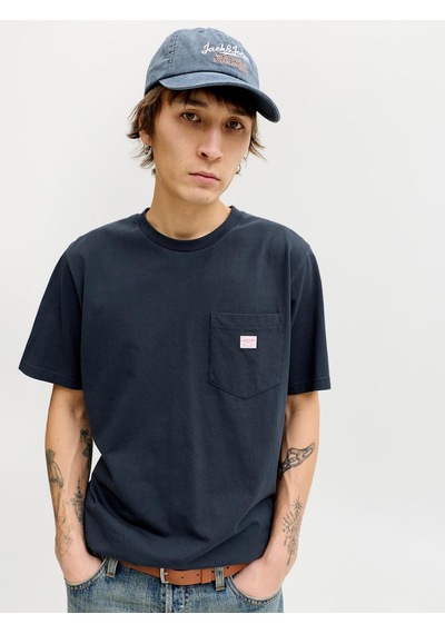 Jack & Jones Caleb Erkek Lacivert Tişört 12293019-skyc