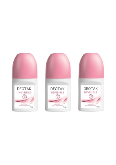 Deotak Roll-On Invisible Pembe 3 x 35 ML