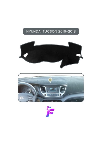 Hyundai Tucson 2016-2018 Araca Özel Torpido Örtüsü Ön Göğüs Kılıfı Tam Koruma Tc80 Torpido Halısı