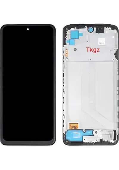 Tkgz - Xiaomi Redmi Note 10s Uyumlu Lcd Ekran Dokunmatik Çıtalı  Oled