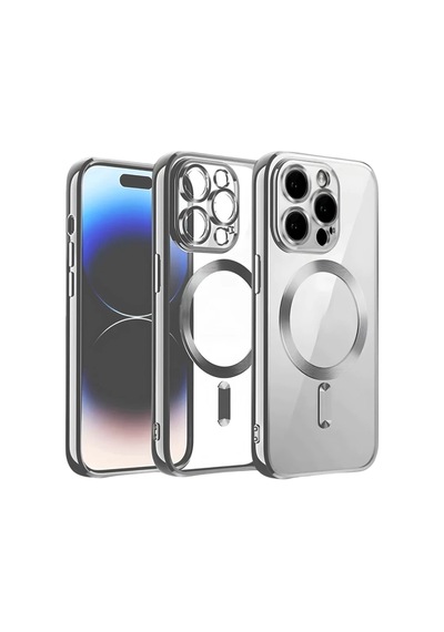 Apple İphone 13 Pro Max Uyumlu Kılıf Kross Magneticsafe Kapak - Titan Gri