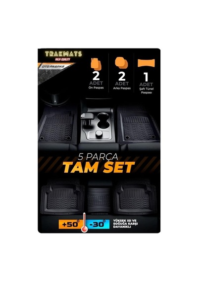 Trakmats Kyb37992 2013 4d Universal Estetik Ve Konforlu Oto Paspas Adk Siyah Suzuki Sx4 S-cross