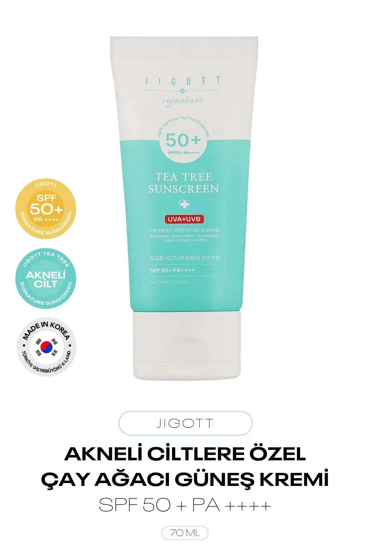 Akneli Ciltlere Özel Yüz Güneş Kremi Signature Tea Tree Sun Screen Spf 50 + Pa ++++