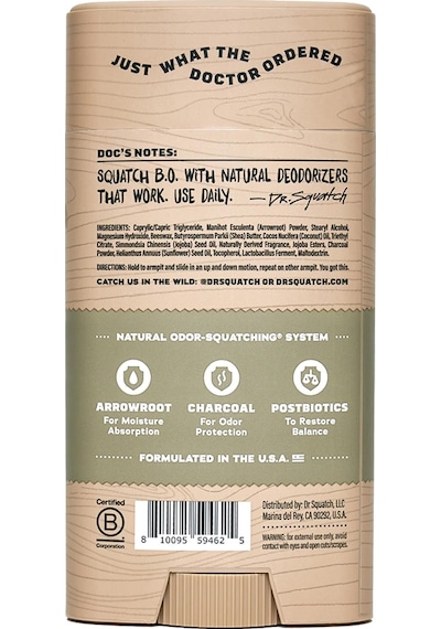 Dr. Squatch Birchwood Breeze Erkek Stick Deodorant 75 G