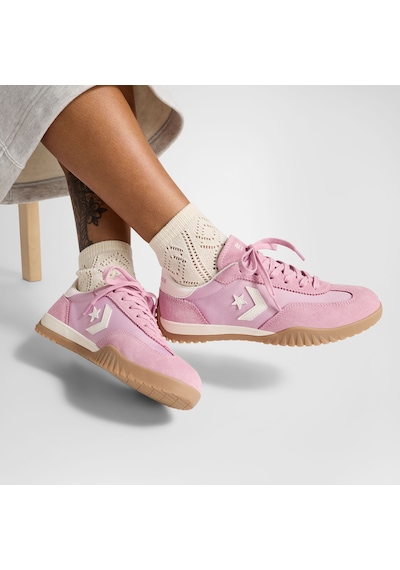 Converse Run Star Trainer Unisex Pembe Süet Deri Sneaker