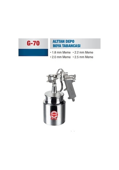 Proter G 70 Alttan Depolu Boya Tabancası 1.8 MM