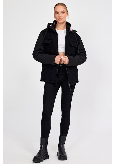 Alexander Gardi Alexandergardı Kapüşonlu Yünlü Comfort Fit Mont E20-379401 001