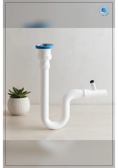 Çamaşır Çıkışlı Sifon Tp Abs Paslanmaz Bağlantılı Banyo Tesisatı