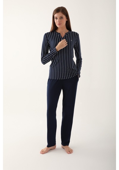 Pierre Cardin Kadın Lacivert Pijama Takımı Lacivert