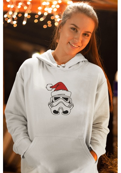 Star Wars Stormtrooper Yeni Yıl Kapşonlu Sweatshirt 001