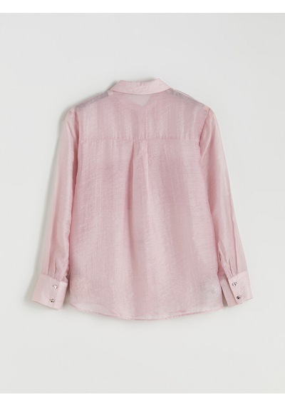 Lcwaıkıkı Classic Pembe Oversize Kadın Gömlek