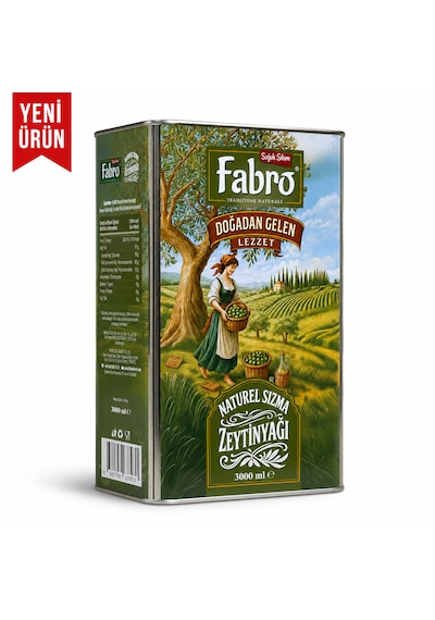 Fabro 3 Lt Teneke Naturel Sızma Zeytinyağı