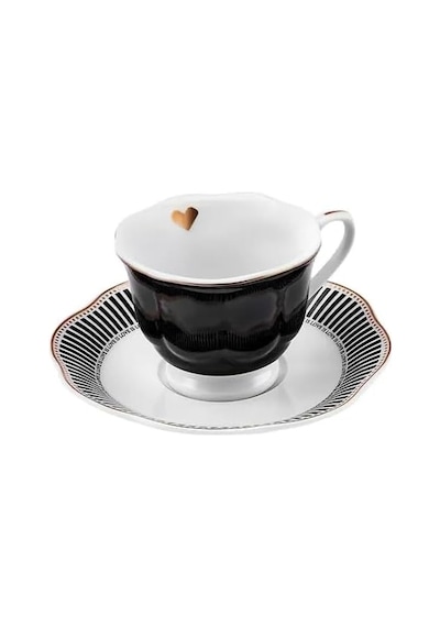 Piraye 6 Kişilik Kahve Fincan Takımı 80 Ml Açık Ahşap