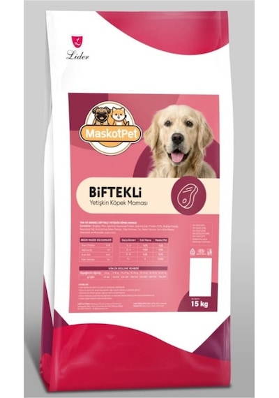 Maskot Biftekli Yetişkin Köpek Maması 15 KG