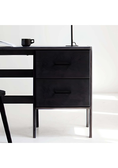 Woodesk Terra Ahşap Çalışma Masası 180x60 Siyah Renk Cpt4640-180 Siyah