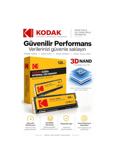 X250s 128gb M.2 Sata 2280 Ssd 520 Mb/s Okuma 500 Mb/s Yazma Hızlı Ssd