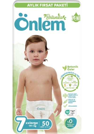 Önlem Botanika 7 Numara Bebek Bezi Xxlarge 19+ Kg 50 Li X 4 Adet 7