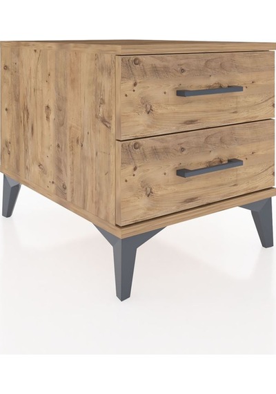 Kronos Komodin 2 Çekmeceli 44x59x48 Çam-çam Çam