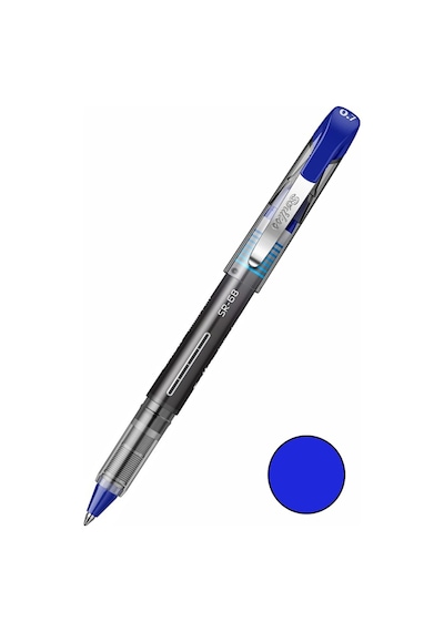 Mavi Pilot Kalem Sr-68 Roller Pen 5 Adet Scrikss Pilot Kalem 0.7 Mm Roller Uçlu Pilot Kalem İnce Uçlu Likit Mürekkepli Mavi