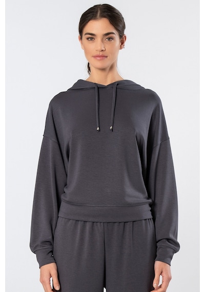 Türen Kadin Kapüsonlu Sweatshirt Antrasit