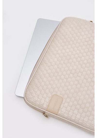 Mussen Hasır Laptop Çantası - Macbook Neo Air - Pro - 13" / 13.3" / 13.6" /14" İnç Hasır Bej Hasır Bej
