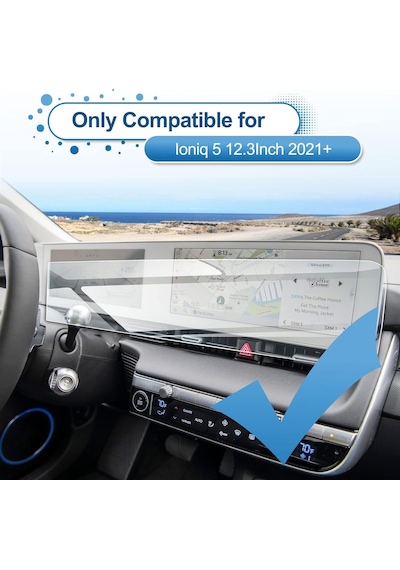 Hyundai İle Uyumlu Ioniq 5 2022-2025 Model Multimedya Ve Navigasyon Ekranı 9h Nano Ekran Koruyu Standart