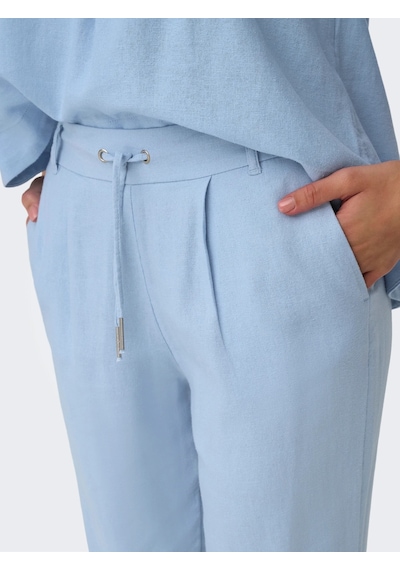 Only Onlcaro-poptrash Easy Linen Kadın Pantolon 15278710 Mavi