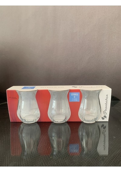 3 Lu Linka Çay Bardağı Şeffaf