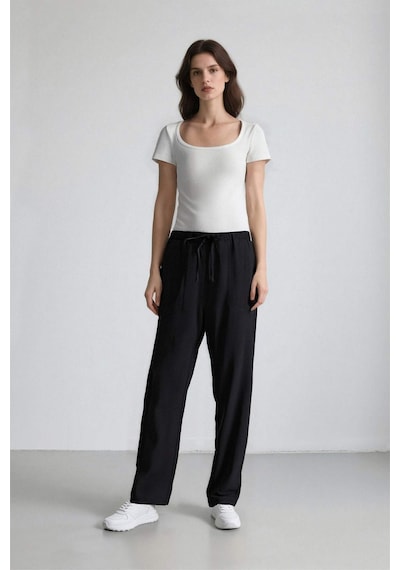 DeFacto Harem Basic Düz Paça Pantolon E5760AX25SPBK81