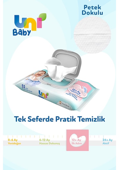Uni Baby Ilk Adım Islak Mendil 52 Adet