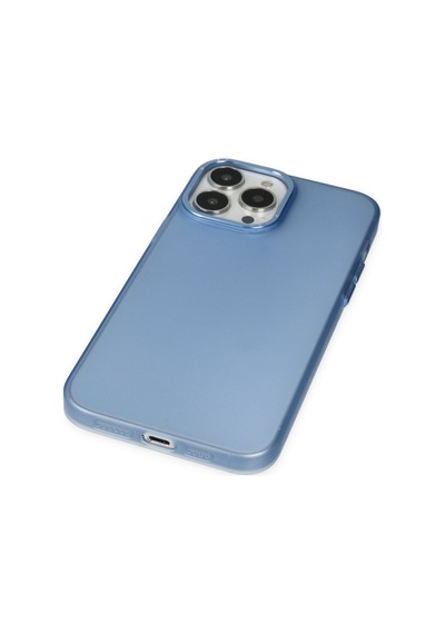 Apple Uyumlu iPhone 14 Pro Max Uyumlu Kılıf Modos Metal Kapak - Mavi