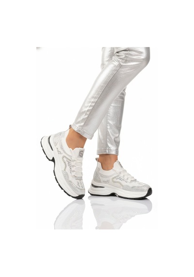 Guja Beyaz Anorak Hafif Taşlı Kadın Casual Ayakkabı 26y303 G