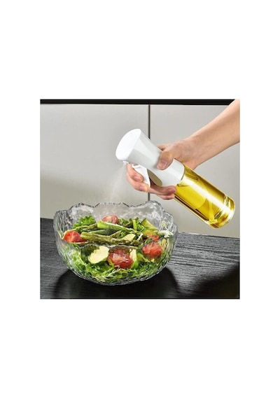 2 Li Yağdanlık Sprey Air Fryer Cam Yağlık Mist Püskürtücü 225 Ml Şeffaf