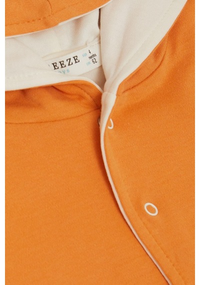 Breeze Erkek Bebek Zıbınlı 3 Lü Takım Sevimli Ayıcık Nakışlı Kapüşonlu 4 Ay-1 Yaş, Turuncu-turuncu Turuncu Breeze Erkek Bebek Zıbınlı 3 Lü Takım Sevimli Ayıcık Nakışlı Kapüşonlu 4 Ay-1 Yaş, Turuncu-turuncu Turuncu